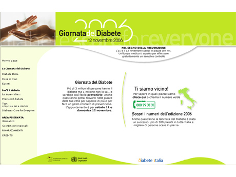 La Giornata del Diabete 2006